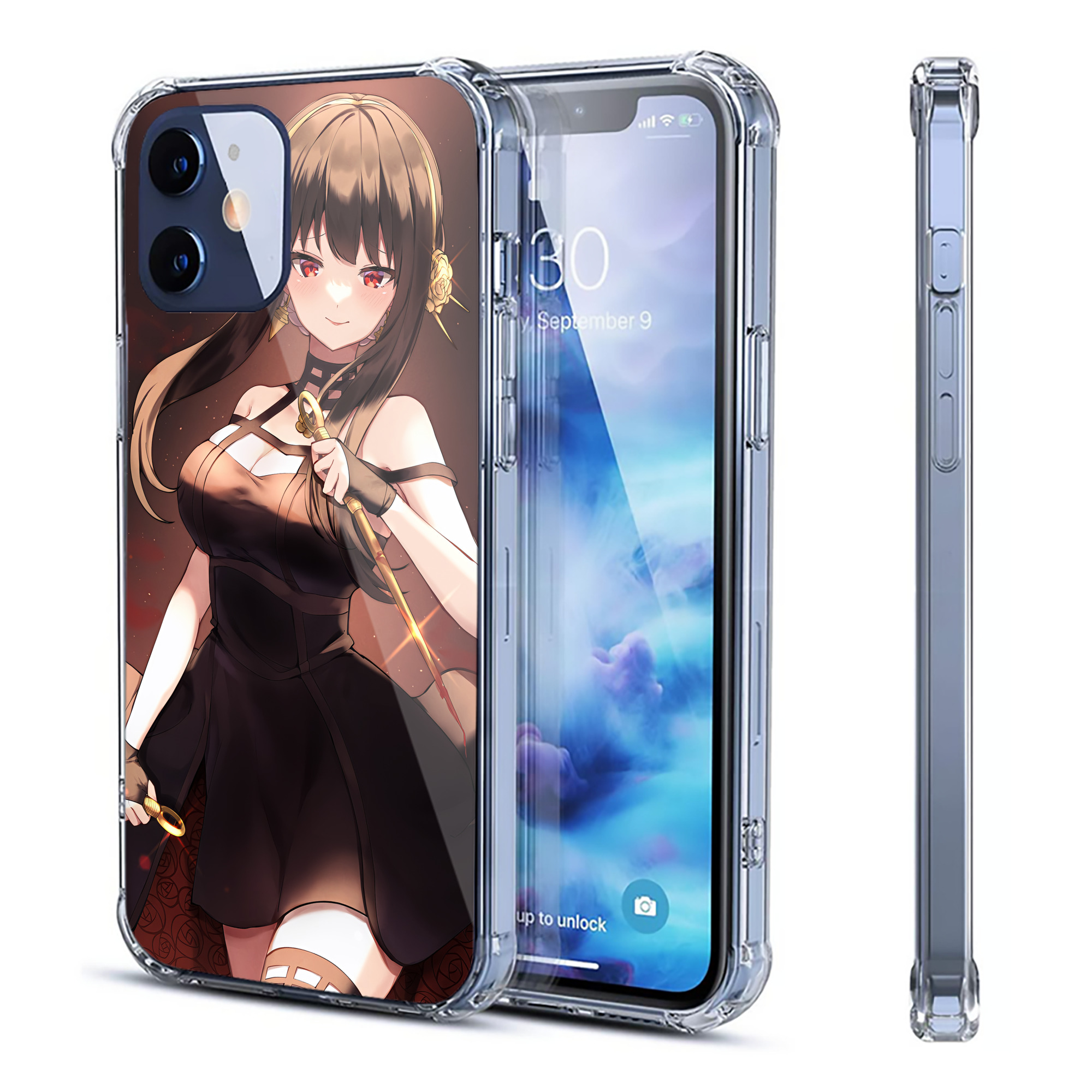 （画像用） SPY×FAMILY间谍家家酒 【iPhone 12シリーズ対応】透明スマホケース（クリアソフトケース）